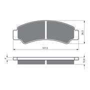 GOLDfren Brake Pads Off-Road Racing GF389 - K5