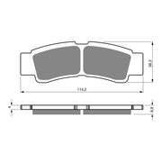 GOLDfren Brake Pads Off-Road Racing GF412 - K5