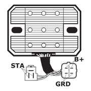 J&N Regulator Rectifier (230-58062) (AHRASU6018)