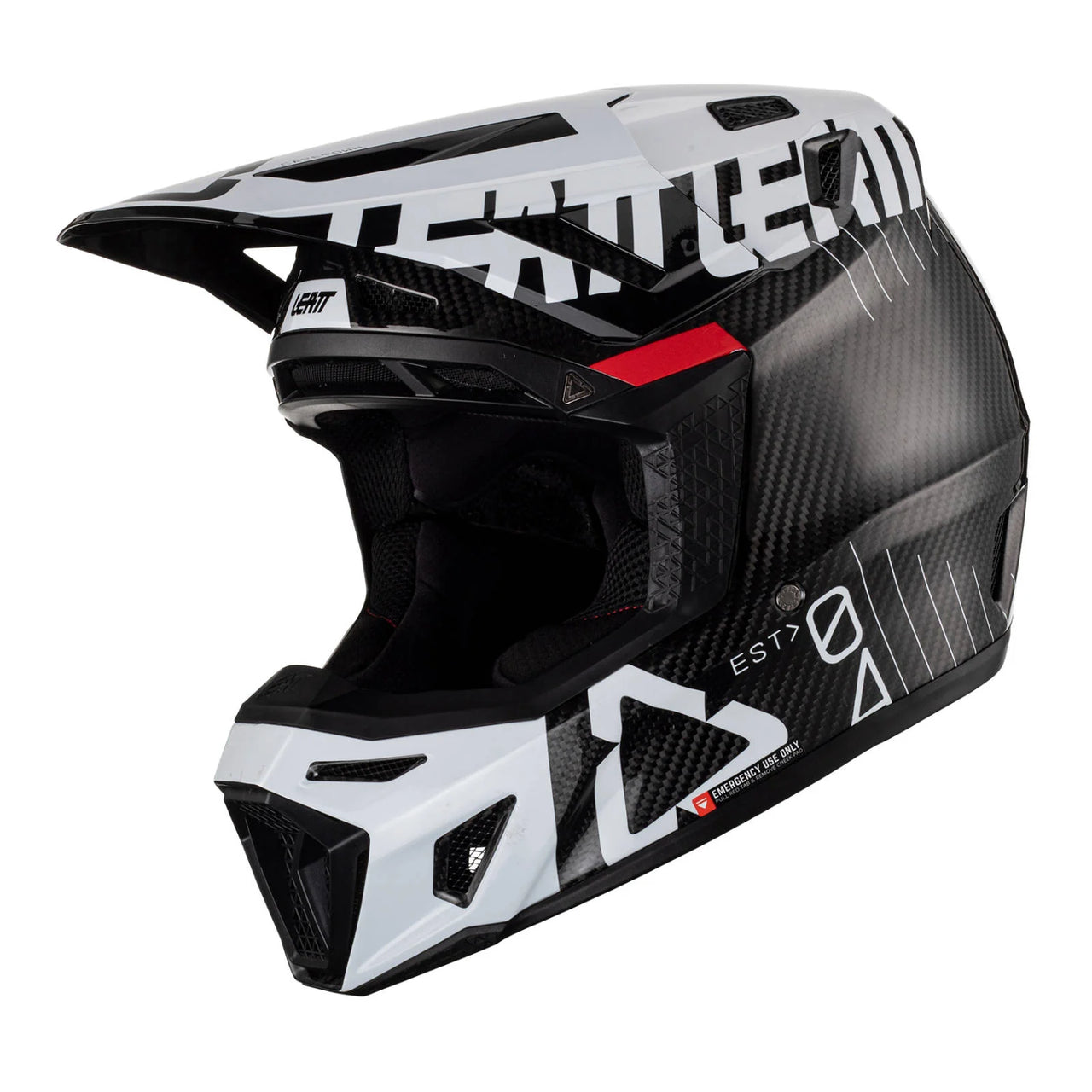 Leatt 9.5 Helmet Kit w/Googles Adult - Carbon/White