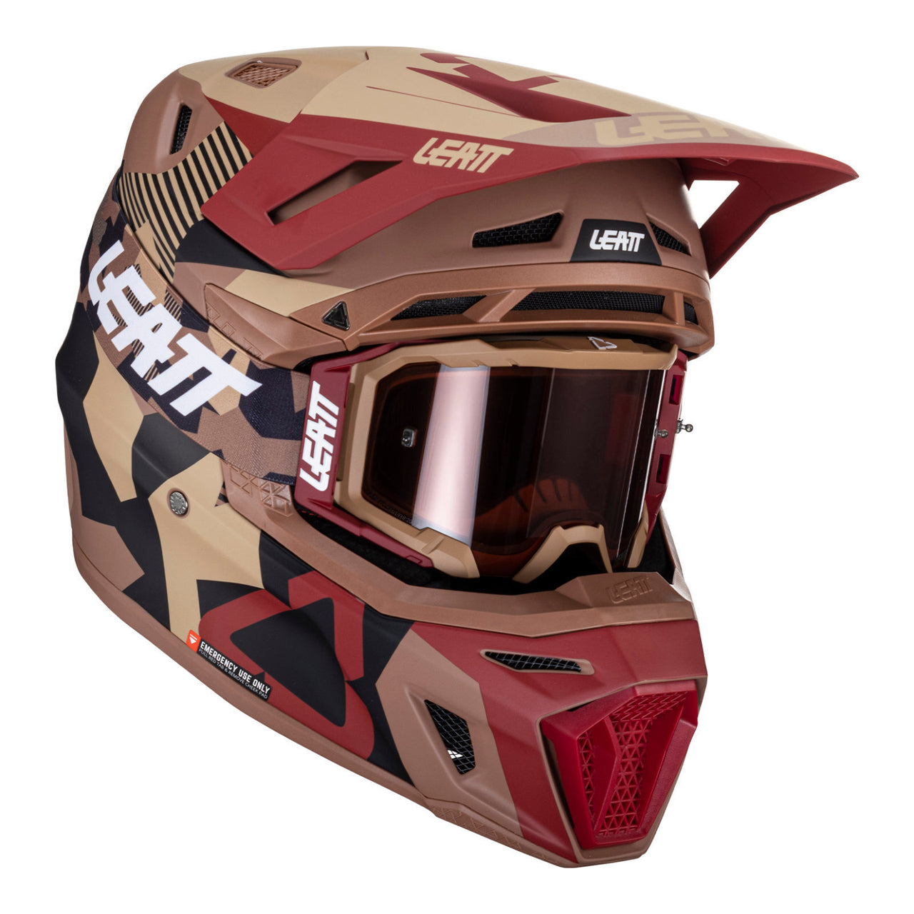 Leatt 8.5 Helmet Kit w/Googles Adult - Rubystone
