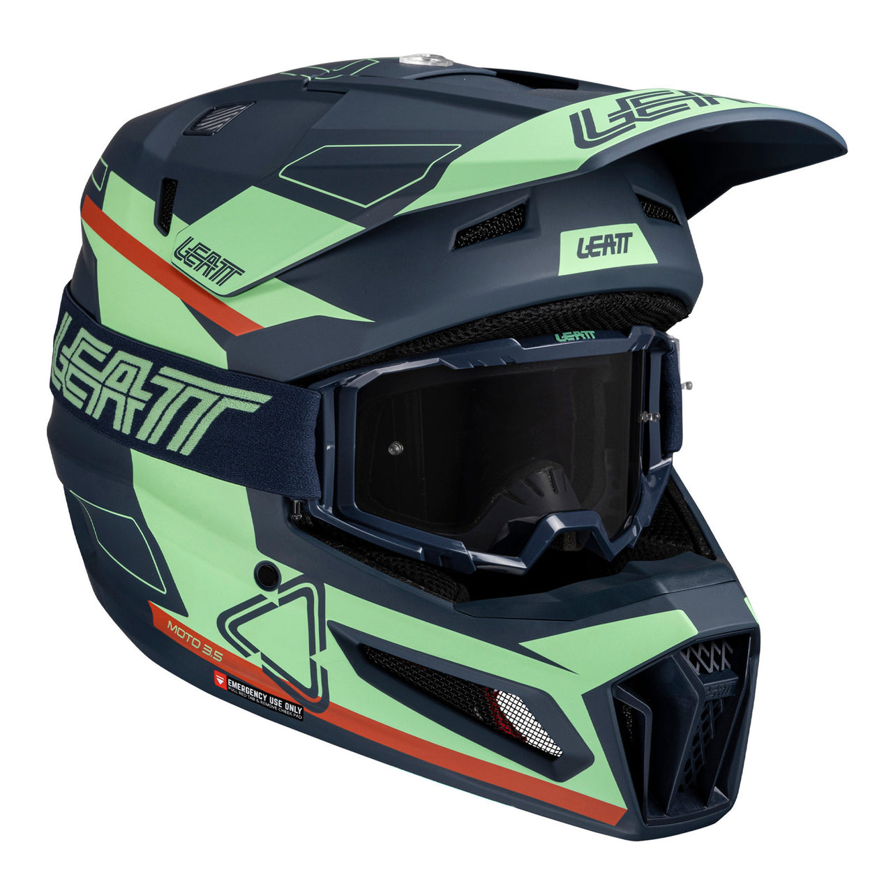 Leatt 2025 3.5 Helmet Kit w/Googles Adult - Matcha