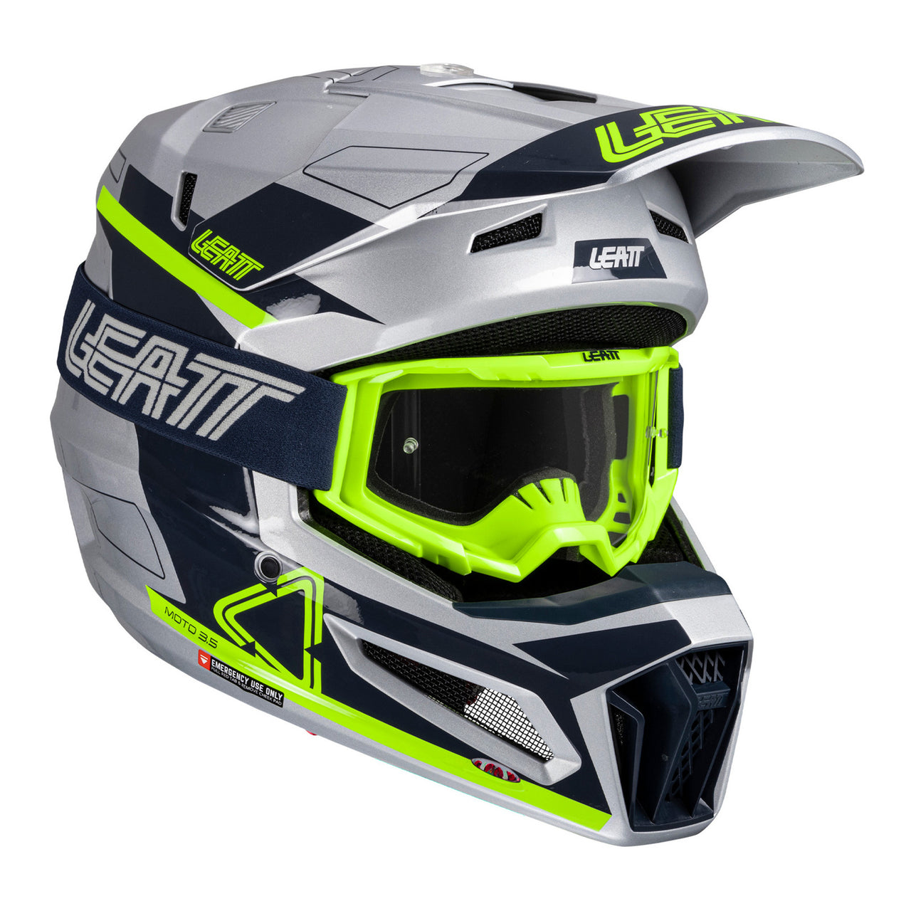 Leatt 2025 3.5 Helmet Kit w/Googles Adult- Steel
