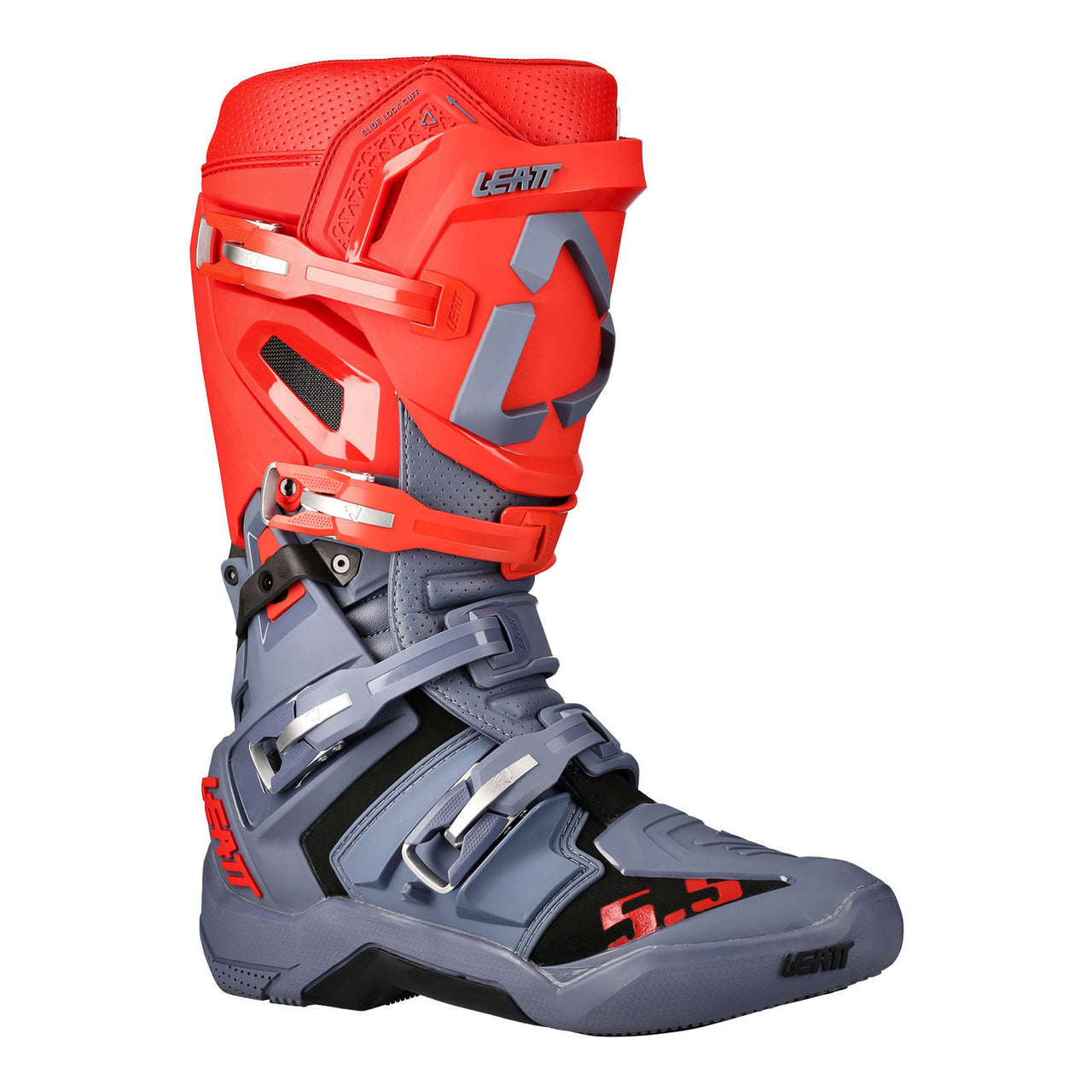 Leatt 2022 5.5 Flexlock Boot - Graphene/Red