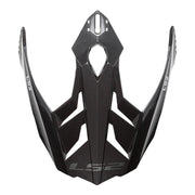 LS2 MX701 Frontier Helmet Peak - Gloss Titanium / Red