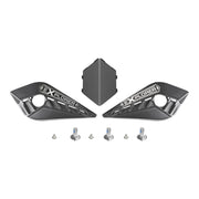 MX701 Carbon Cover Side Screw Peak Matt Black