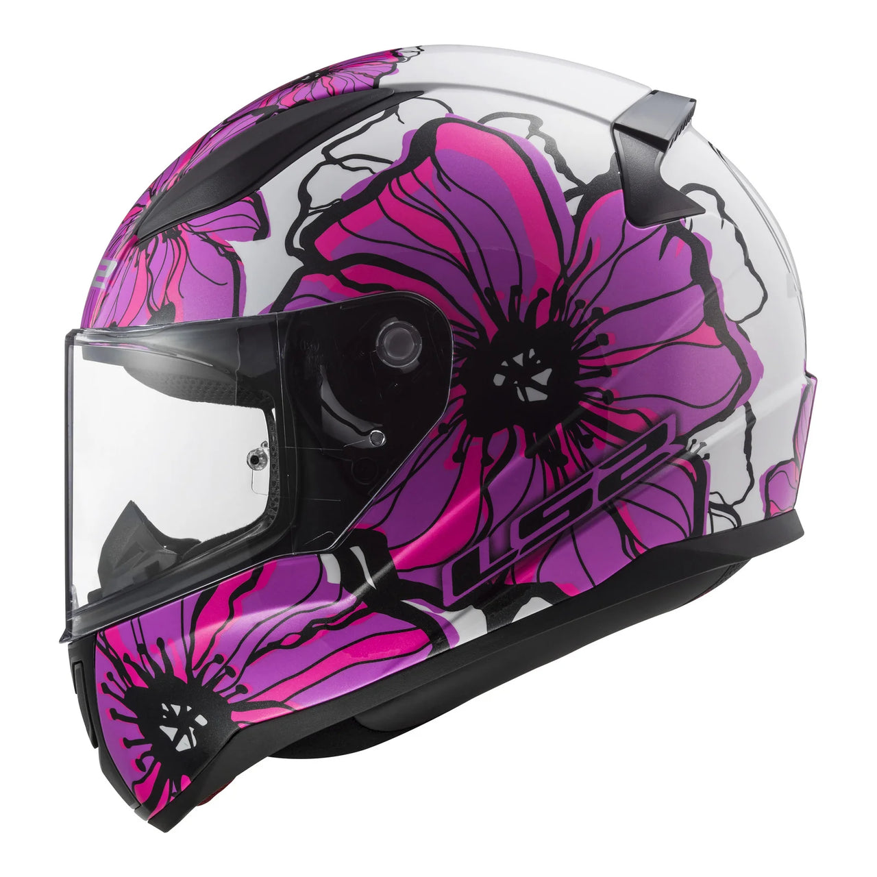 LS2 FF353 Rapid II Helmet - Poppies Pink