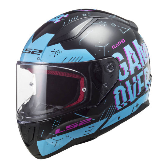 LS2 FF353 Rapid - Player Black/Sky Blue