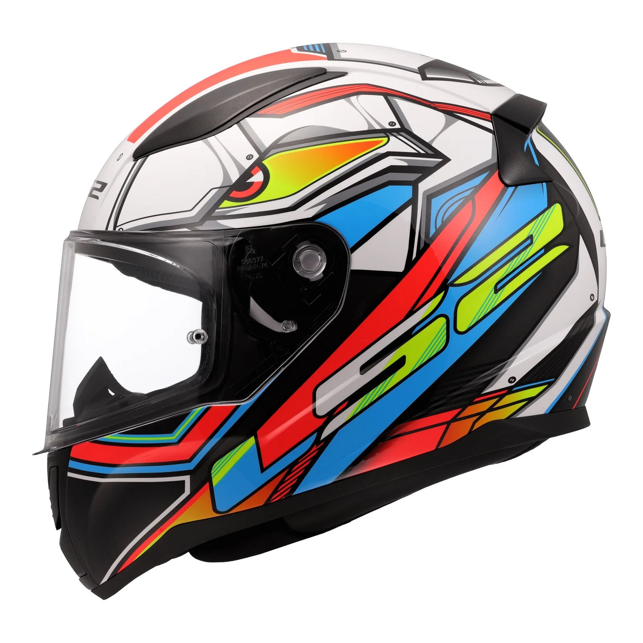 LS2 FF353 Rapid II Helmet - Xdron White/Hi Vis Orange/Blue
