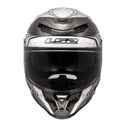 LS2 FF807 Dragon Carbon Enthum Helmet - Black / Silver 06