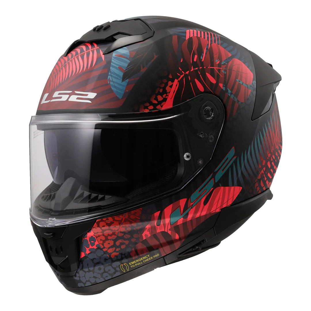 LS2 FF808 Stream II - Jungle Matte Black/Pink/Blue