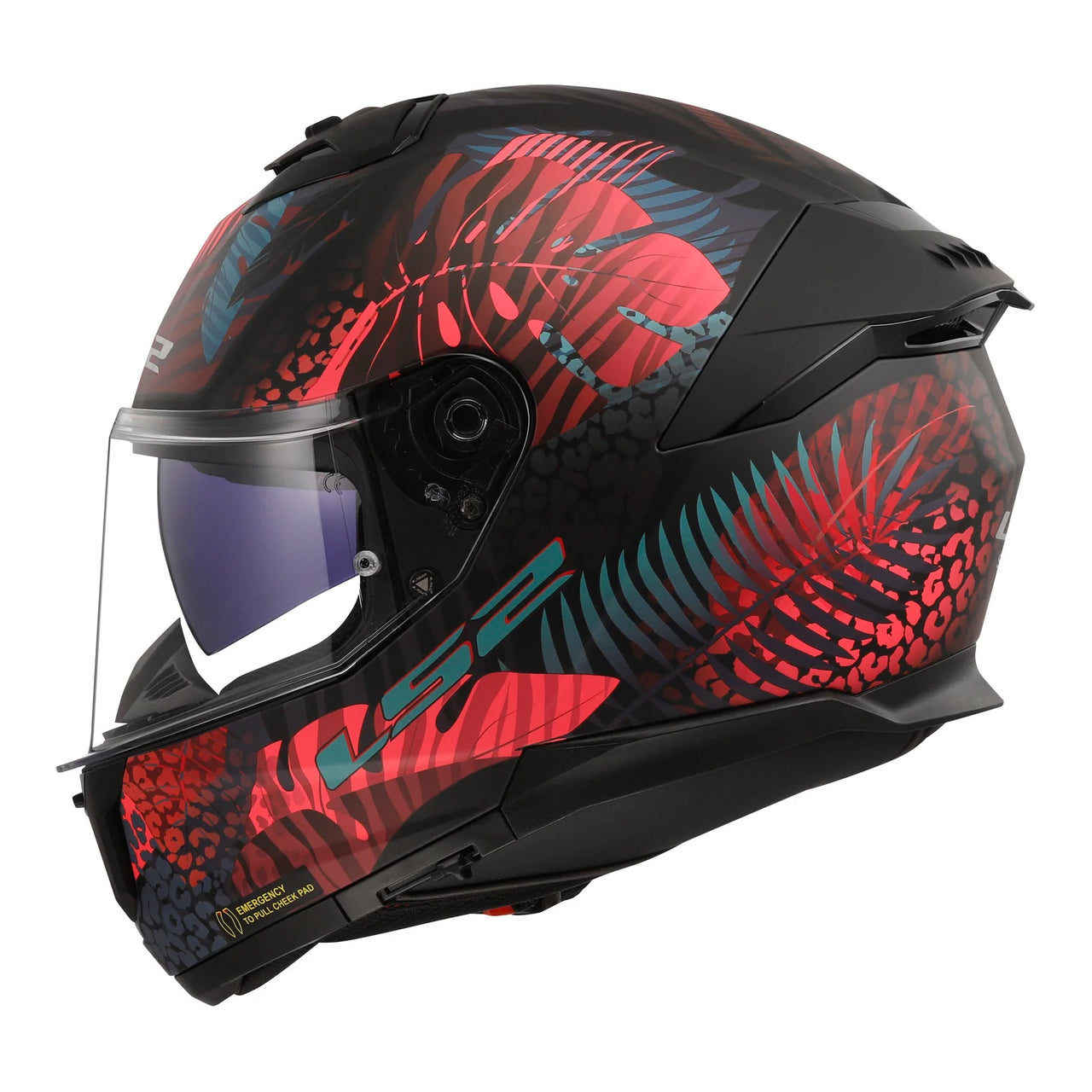 LS2 FF808 Stream II - Jungle Matte Black/Pink/Blue