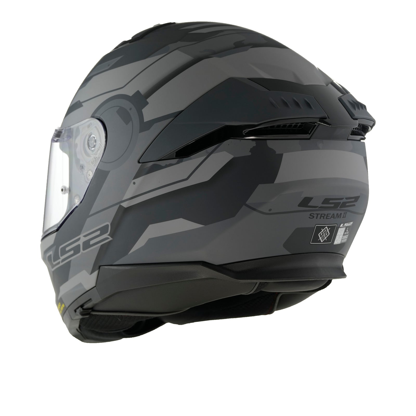 LS2 FF808 Stream II Shadow Helmet - Matte Titanium / Grey 06