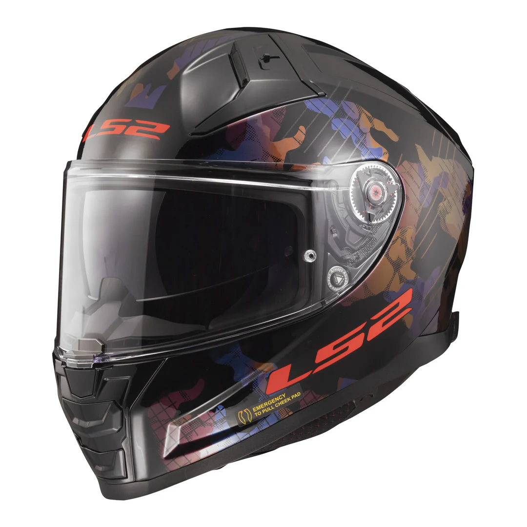LS2 FF811 Vector II Kamo - Black / Blue / Titanium
