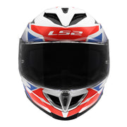 LS2 FF818 Storm III Komai Helmet - Whites / Blue / Red