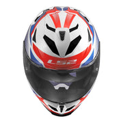 LS2 FF818 Storm III Komai Helmet - Whites / Blue / Red