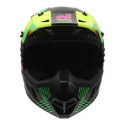 LS2 MX706J COZ Chromatic Junior Helmet - Black / Hi-Vis Pink