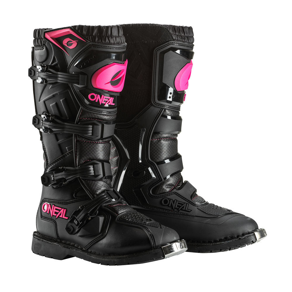 Oneal Rider Pro Women's Boots - Black/Pink