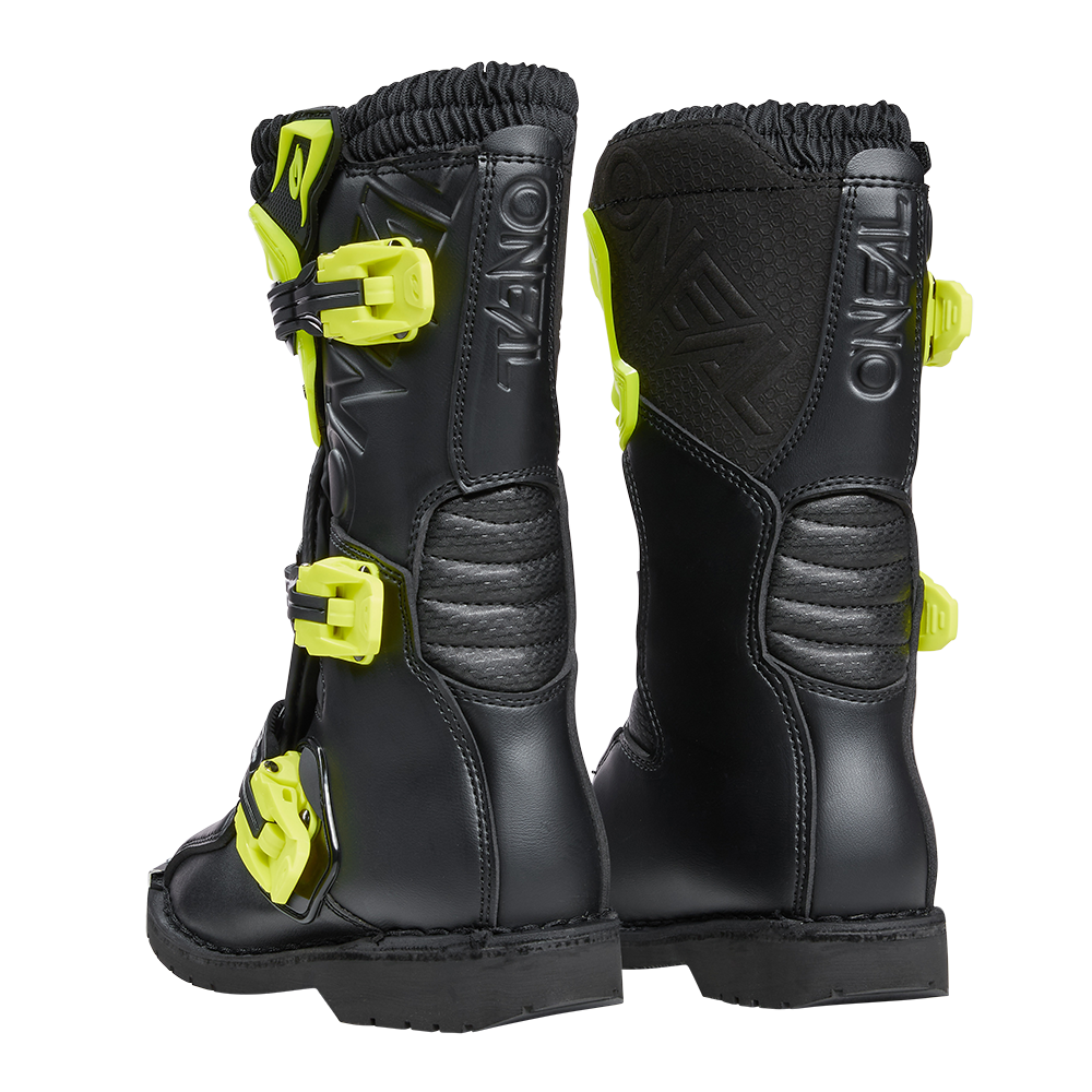 O'Neal Rider Pro Boots Youth - Black/Neon Yellow