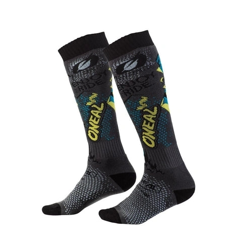 O'neal Pro MX Villain Sock - Grey/Multi