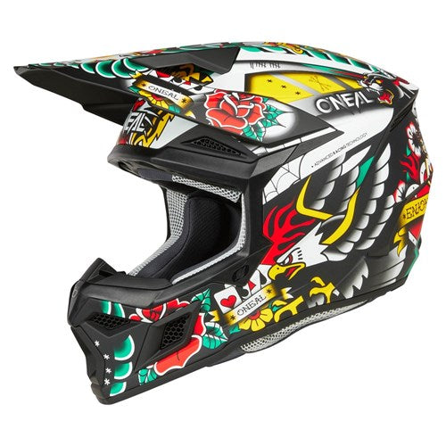 O'Neal 26 3SRS Youth Helmet 'INKED' - Matte Multi Coloured