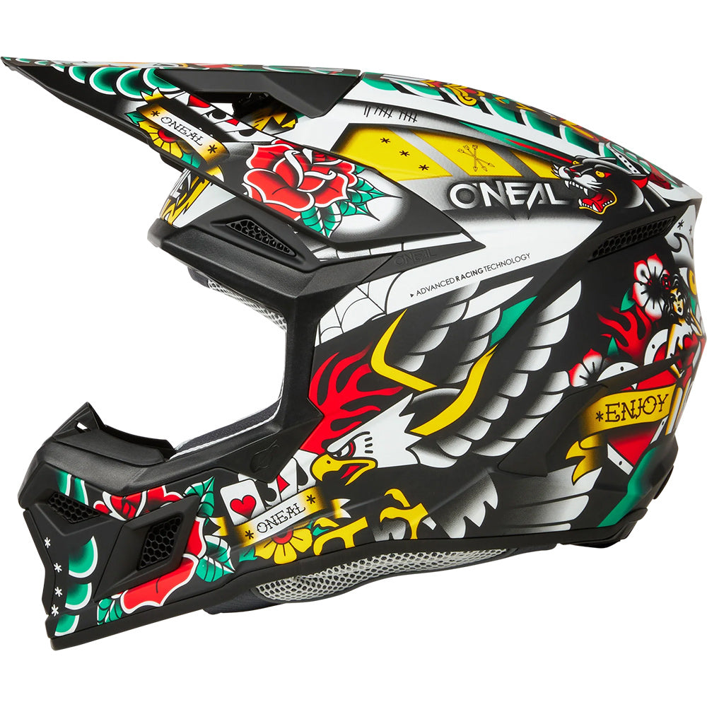 O'Neal 26 3SRS Helmet 'INKED" - Matte Multi Coloured