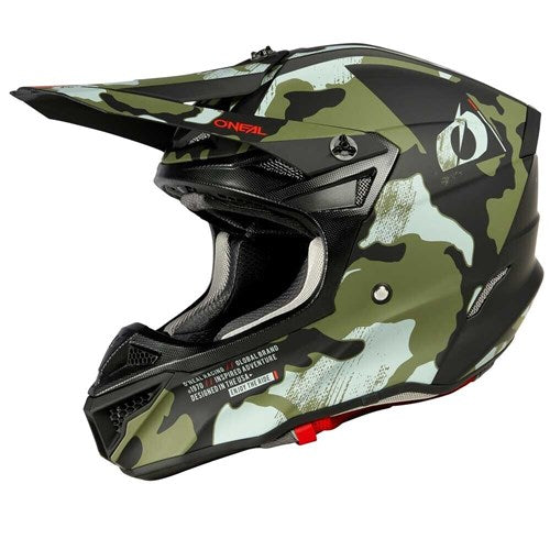 O'Neal 5SRS Helmet 'CAMO' - Black/Green