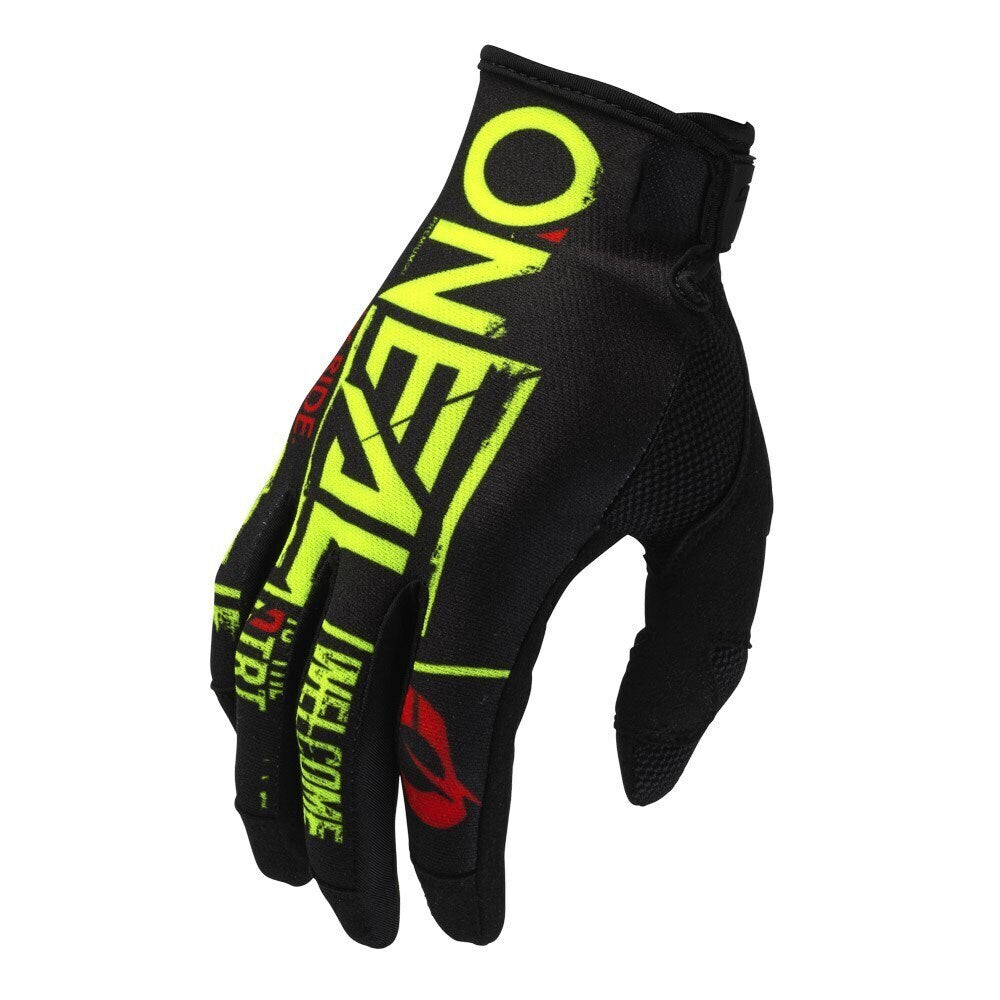 O'Neal 2025 Youth Mayhem Attack Gloves - Black/Yellow