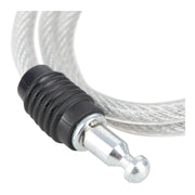 Oxford Bumper Cable Lock 6mm X 600mm - Clear