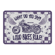 Oxford Garage Metal Sign: What Did You Say
