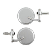 Oxford Bar End Mirrors - Silver (Pair)