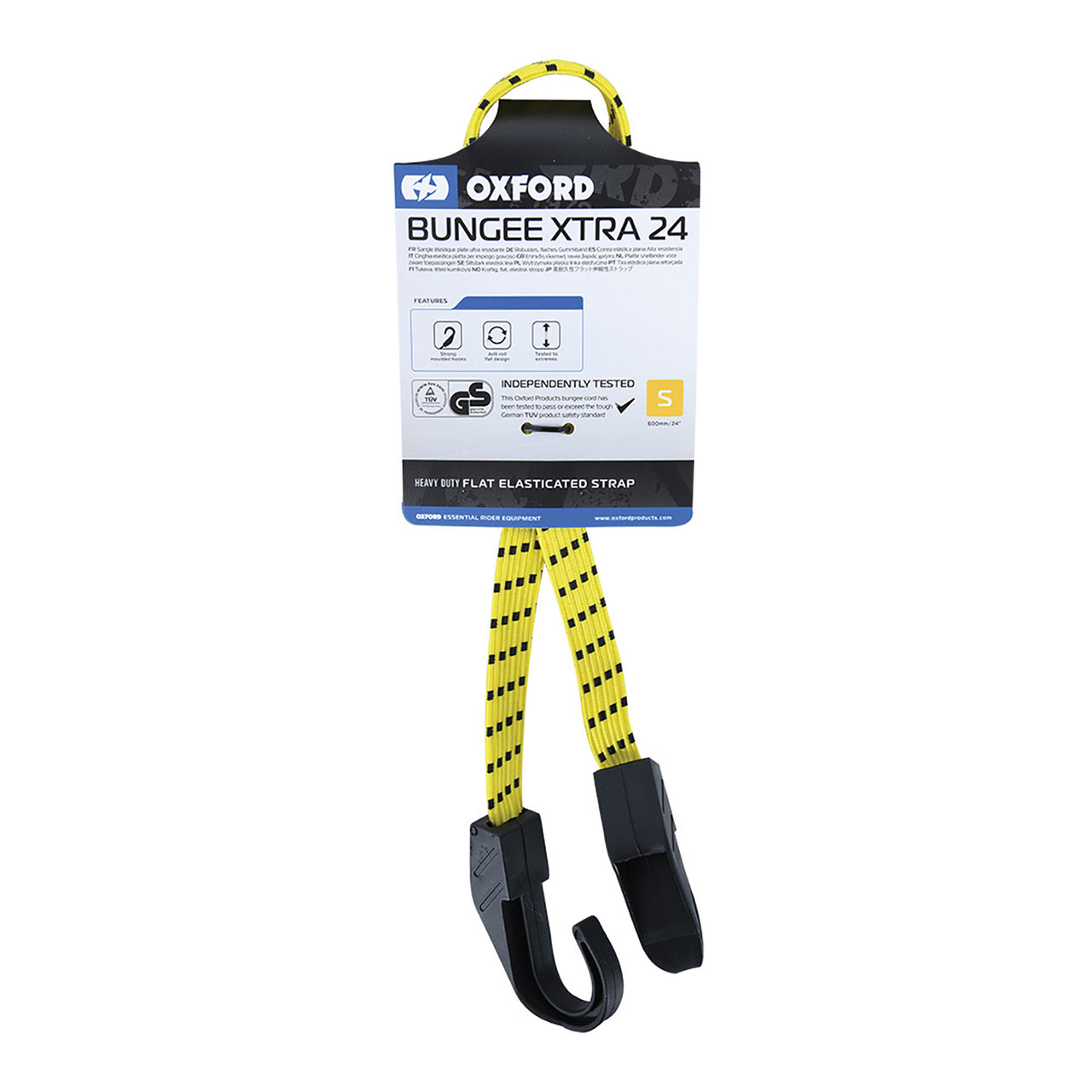 Oxford Bungie Xtra 16mm X 800mm - Yellow
