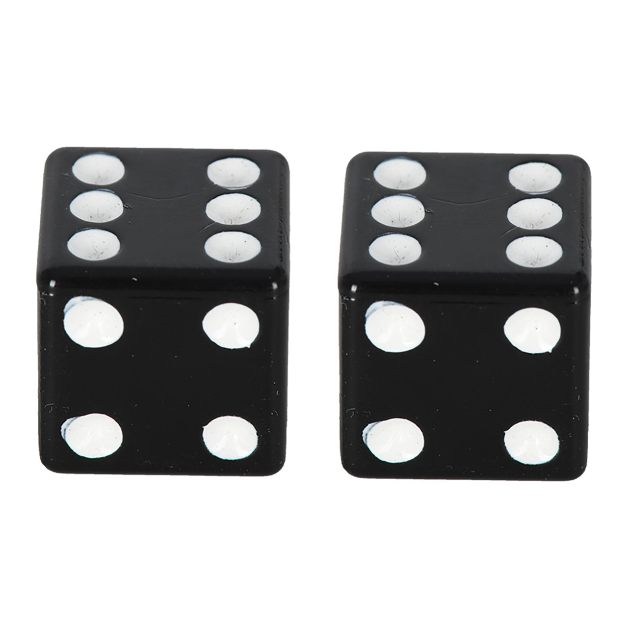 Oxford Lucky Dice Valve Caps - Black (Pair)