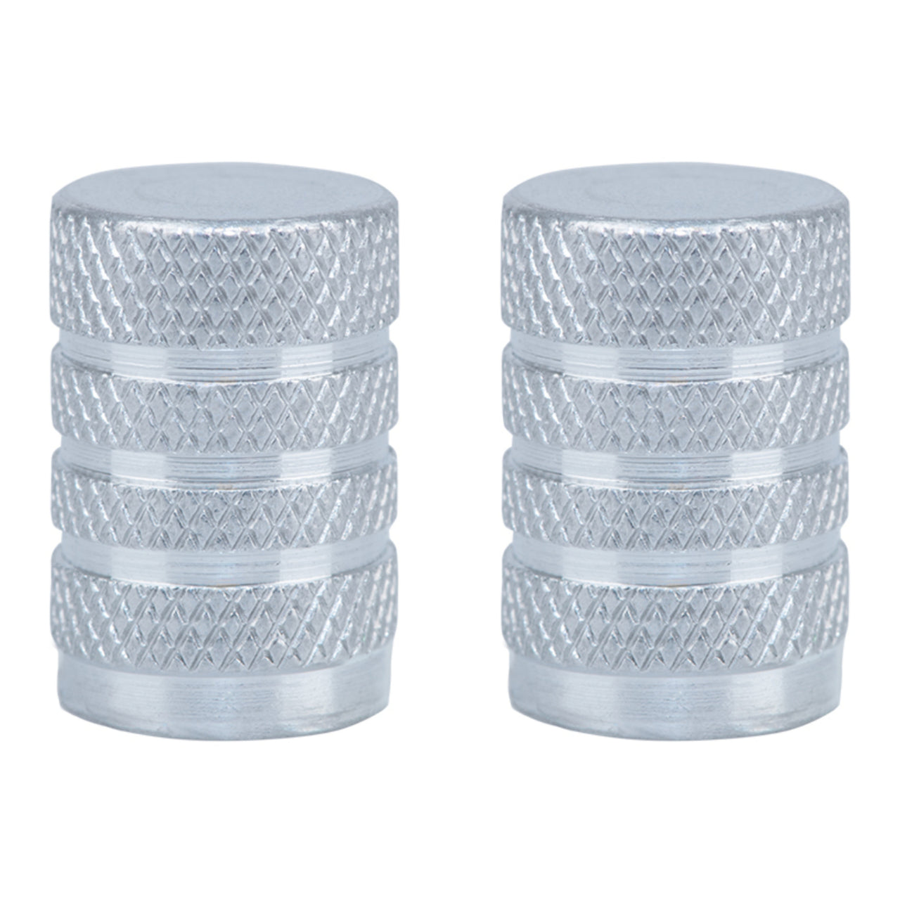 Oxford Gripper Valve Caps - Silver