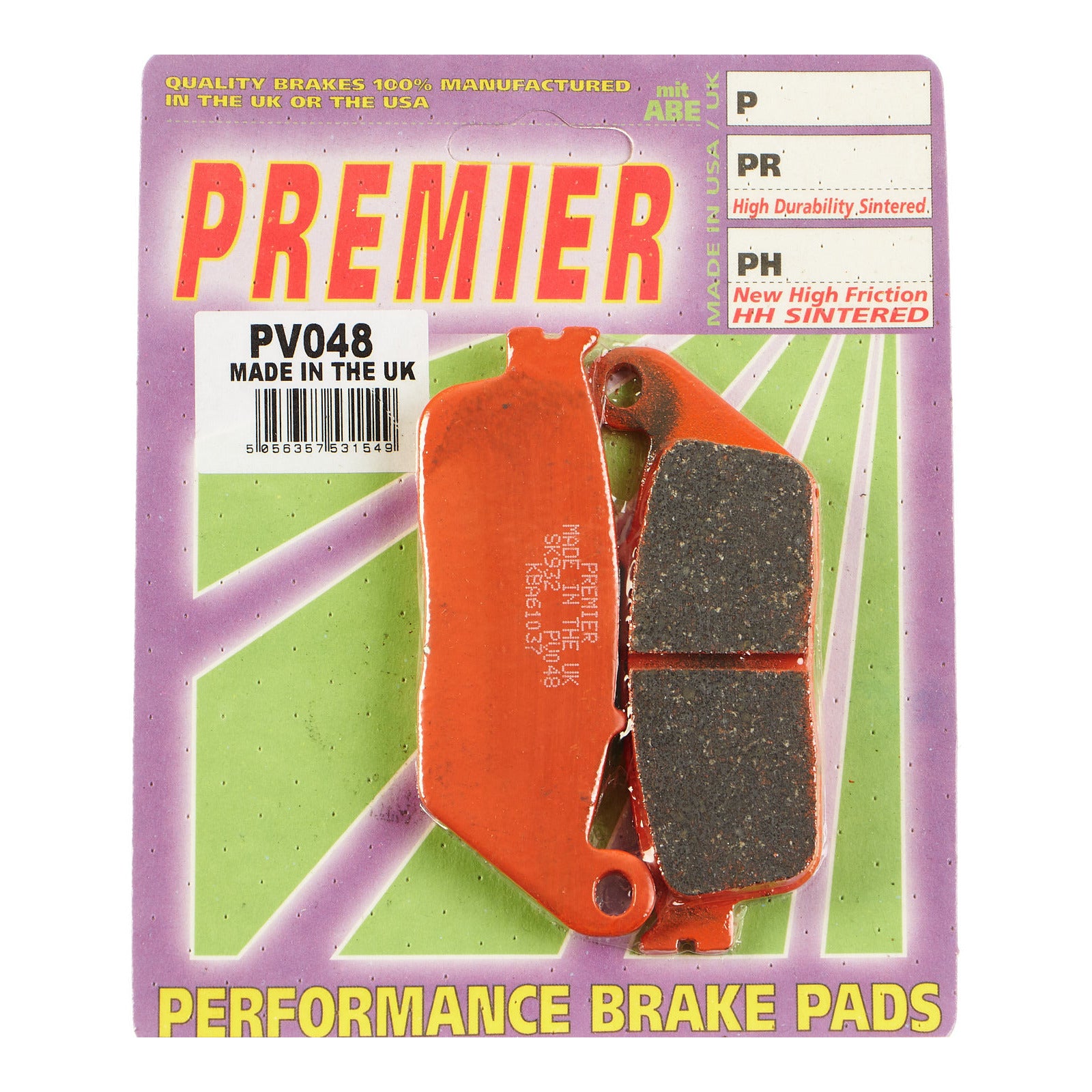 Premier Brake Pads Semi Sintered Street