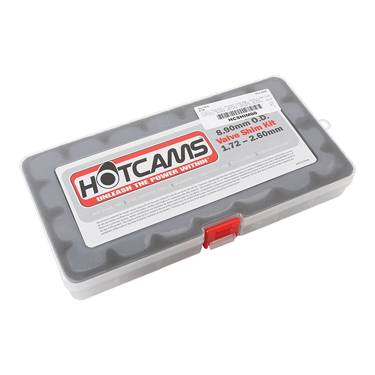 HOT CAM SHIM KIT 8.90mm (1.72mm-2.60mm in .04mm - 3 ea)