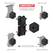 RAM Vibe-Safe with NPT Adapter for 2-hole Holders