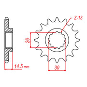 MTX 335 Steel Front Sprocket #630 (10-422)
