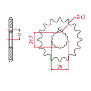 MTX 518 Steel Front Sprocket #630 (15T) (10-001-15)