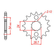 MTX 517 Steel Front Sprocket #530 (10-106)