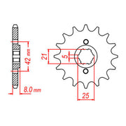 MTX 575 Steel Front Sprocket #520 (10-5Y1)
