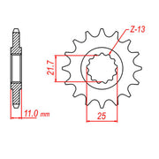 MTX 580 Steel Front Sprocket #530 (10-1AE)