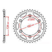 MTX 1306 Steel Rear Sprocket #530 (11-MCJ)