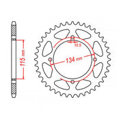 MTX 718 Steel Rear Sprocket #530 (11-718)