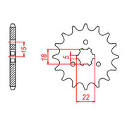 XAM Sprocket Kit Kawasaki KX125 '03- X-Ring 13/51