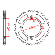 XAM Sprocket Kit Yamaha YZ80 SW '02- 14/47 NSH