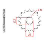 XAM Sprocket Kit Yamaha YZ125 '02-'04 Zero Blue 13/49
