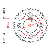 XAM Sprocket Kit Honda NBC110 Postie 420 O-Ring 14/37