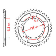 XAM Sprocket Kit Honda CB600F Hornet '-06 X-Ring 15/42