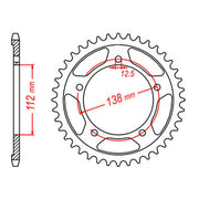 XAM Sprocket Kit Honda CB900F Hornet '02-'06 X-Ring Gold 16/43